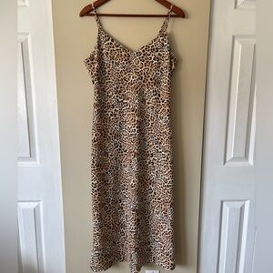 Joe Fresh Leopard Print Women's Slip Dress Size 8